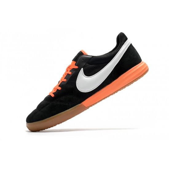 Kopačky Nike Premier II Sala IC FG Černá Stříbro oranžový 39-45