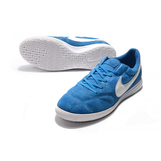 Kopačky Nike Premier II Sala IC FG Modrý Stříbro 39-45