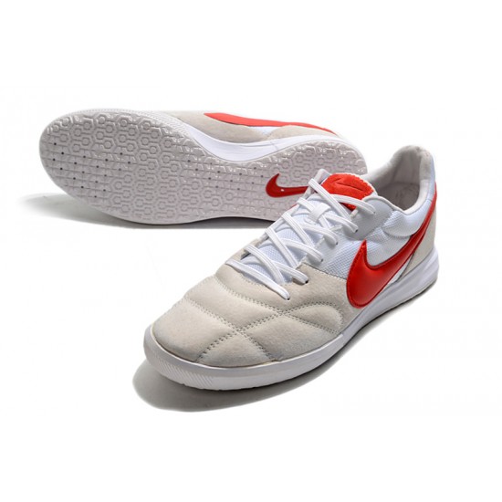 Kopačky Nike Premier II Sala IC FG Bílá Červené 39-45