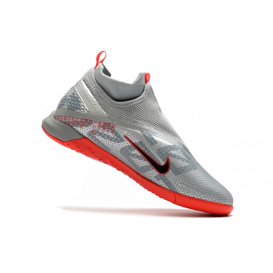 Kopačky Nike React Phantom Vision 2 Pro Dynamic Fit IC Šedá Červené 39-45