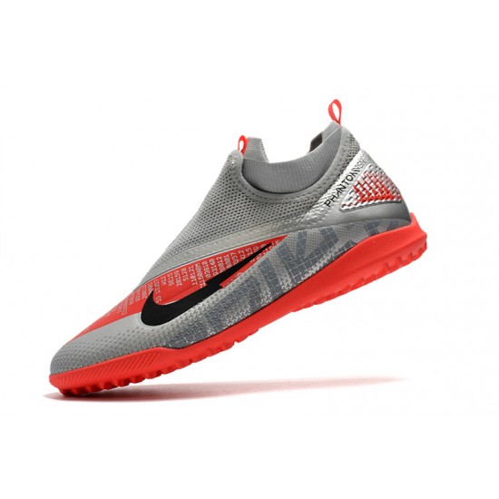 Kopačky Nike React Phantom Vision 2 Pro Dynamic Fit TF Šedá Červené 39-45