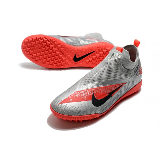 Kopačky Nike React Phantom Vision 2 Pro Dynamic Fit TF Šedá Červené 39-45