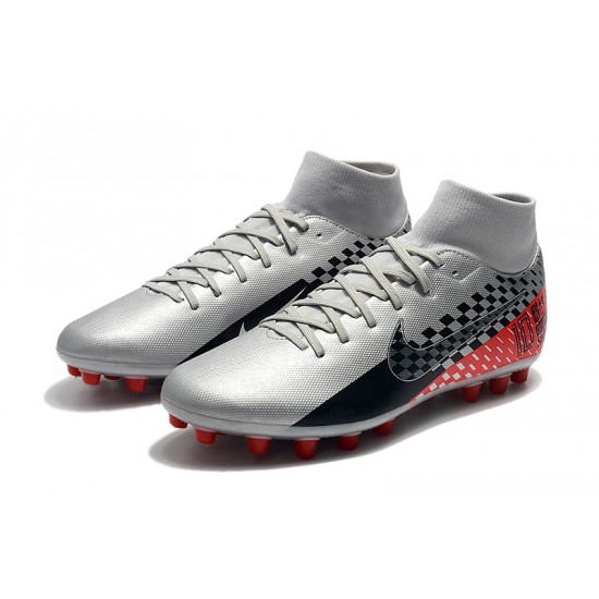 Kopačky Nike Superfly 7 Academy CR7 AG Stříbro Černá Červené 39-45