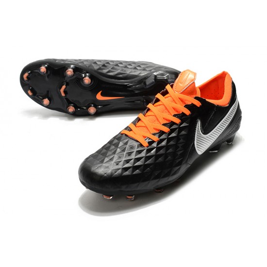 Kopačky Nike Tiempo Legend 8 Elite FG Černá Stříbro oranžový 39-45