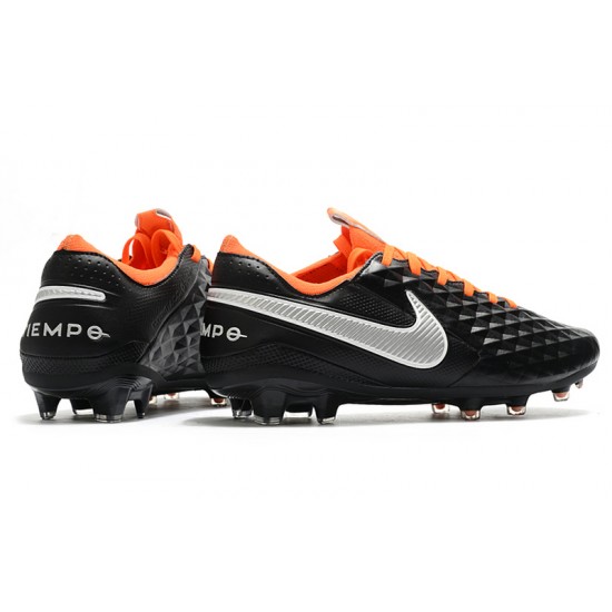 Kopačky Nike Tiempo Legend 8 Elite FG Černá Stříbro oranžový 39-45