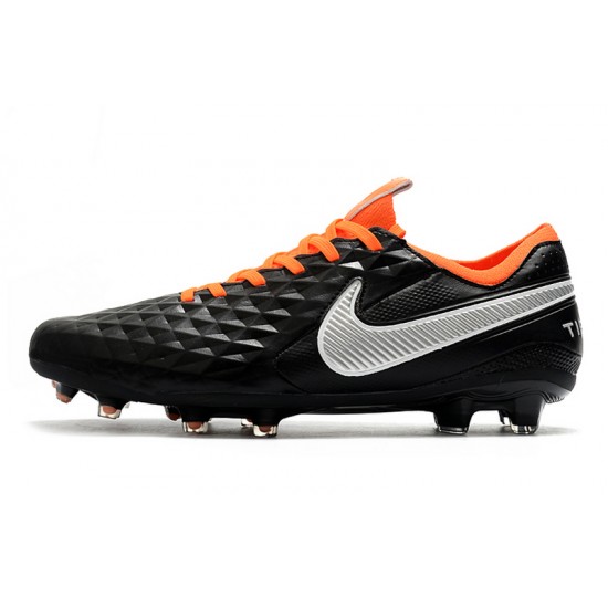 Kopačky Nike Tiempo Legend 8 Elite FG Černá Stříbro oranžový 39-45