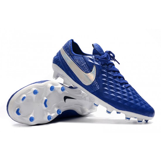 Kopačky Nike Tiempo Legend 8 Elite FG Modrý Stříbro 39-45