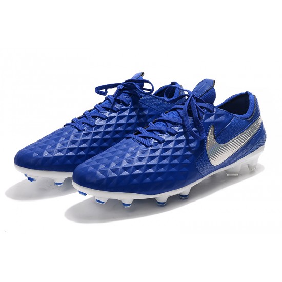 Kopačky Nike Tiempo Legend 8 Elite FG Modrý Stříbro 39-45