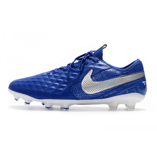 Kopačky Nike Tiempo Legend 8 Elite FG Modrý Stříbro 39-45