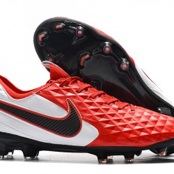 Kopačky Nike Tiempo Legend 8 Elite FG Červené Bílá Černá 39-45