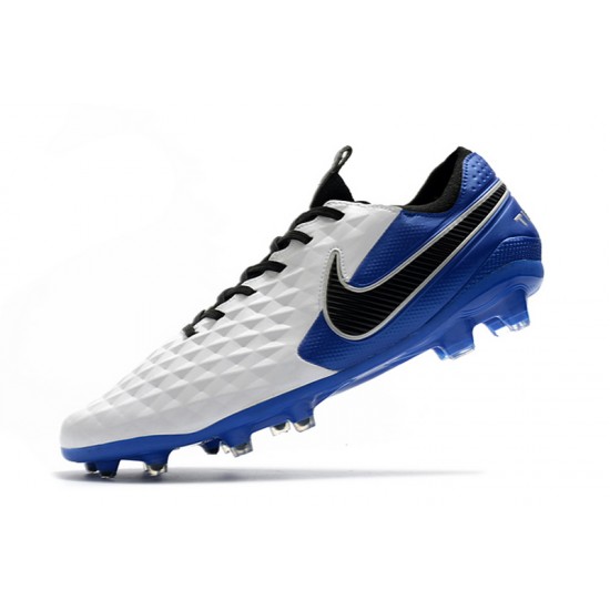 Kopačky Nike Tiempo Legend 8 Elite FG Bílá Modrý Černá 39-45