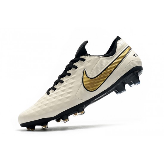 Kopačky Nike Tiempo Legend 8 Elite FG Bílá Zlato 39-45