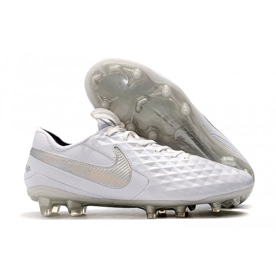 Kopačky Nike Tiempo Legend 8 Elite FG Bílá Stříbro 39-45