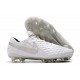 Kopačky Nike Tiempo Legend 8 Elite FG Bílá Stříbro 39-45