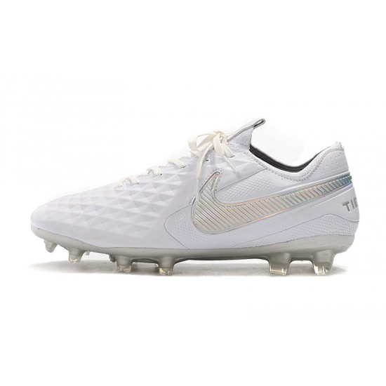 Kopačky Nike Tiempo Legend 8 Elite FG Bílá Stříbro 39-45