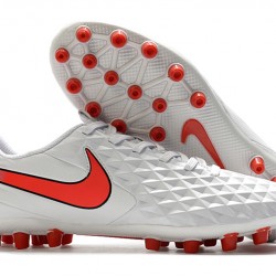 Kopačky Nike Tiempo Legend VIII Acadermy AG Bílá Růžový Modrý 39-45