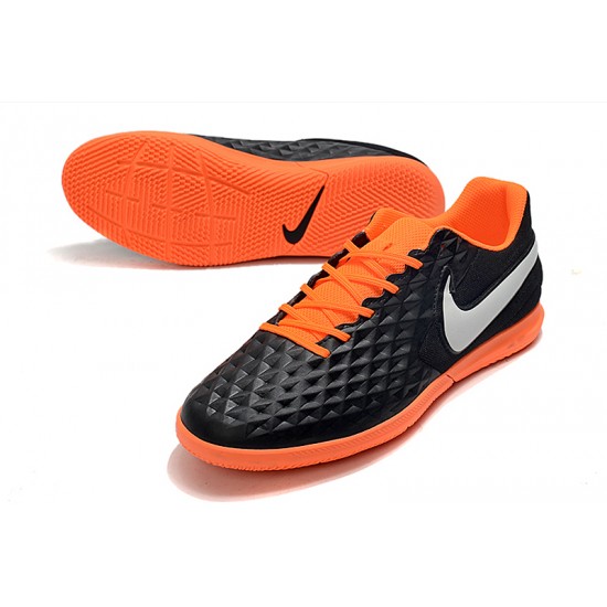 Kopačky Nike Tiempo Legend VIII Club IC Černá Šedá oranžový 39-45