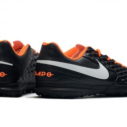 Kopačky Nike Tiempo Legend VIII Club TF Černá Šedá oranžový 39-45
