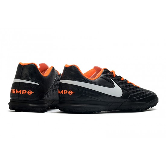 Kopačky Nike Tiempo Legend VIII Club TF Černá Šedá oranžový 39-45