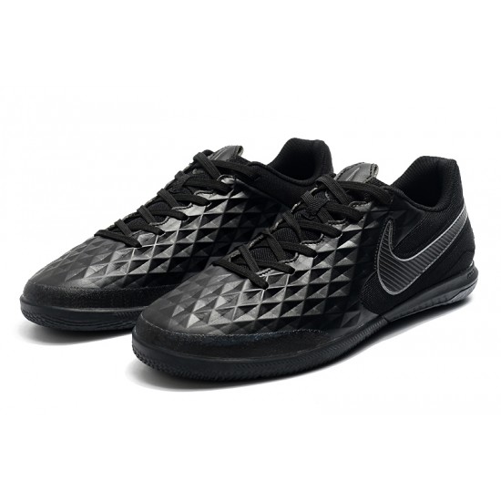 Kopačky Nike Tiempo Lunar Legend VIII Pro IC Černá Stříbro 39-45