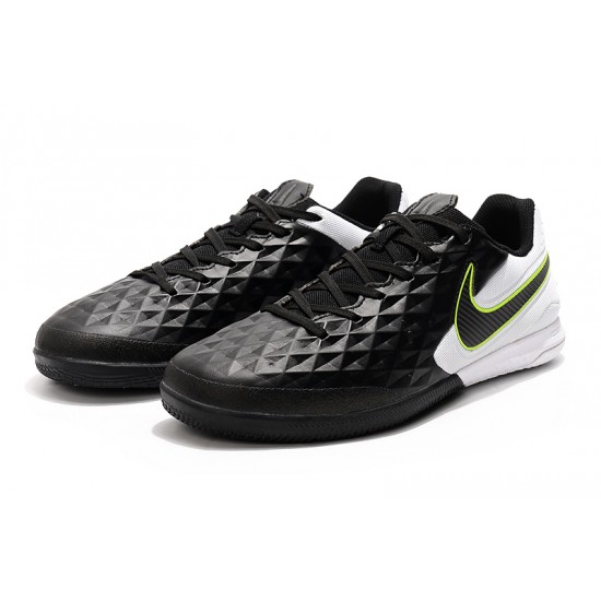 Kopačky Nike Tiempo Lunar Legend VIII Pro IC Černá Bílá Zelená 39-45