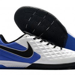 Kopačky Nike Tiempo Lunar Legend VIII Pro IC Bílá Modrý Černá 39-45