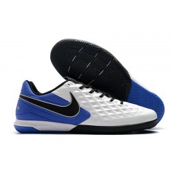 Kopačky Nike Tiempo Lunar Legend VIII Pro IC Bílá Modrý Černá 39-45