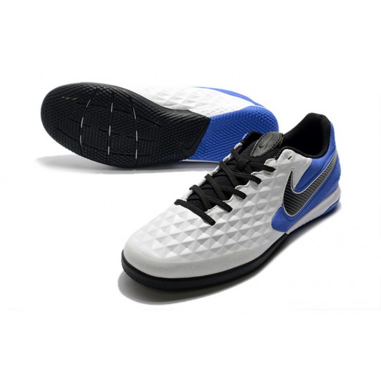 Kopačky Nike Tiempo Lunar Legend VIII Pro IC Bílá Modrý Černá 39-45