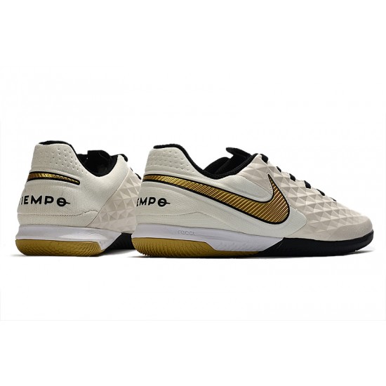 Kopačky Nike Tiempo Lunar Legend VIII Pro IC Bílá Zlato 39-45