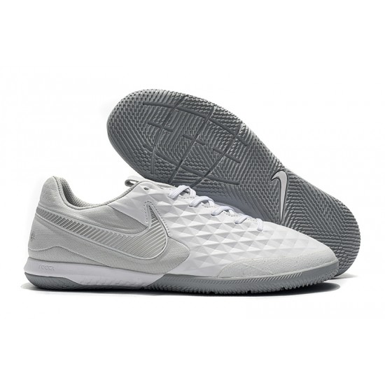 Kopačky Nike Tiempo Lunar Legend VIII Pro IC Bílá Šedá 39-45