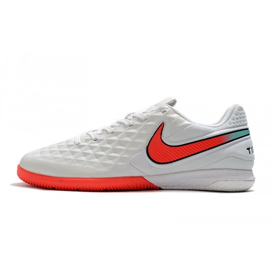 Kopačky Nike Tiempo Lunar Legend VIII Pro IC Bílá Růžový Modrý 39-45