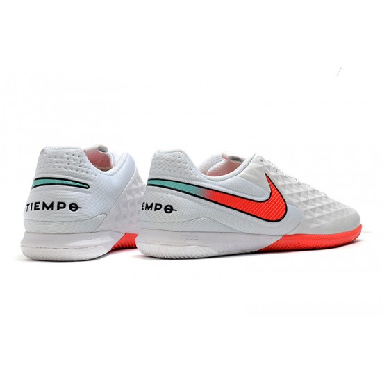 Kopačky Nike Tiempo Lunar Legend VIII Pro IC Bílá Růžový Modrý 39-45