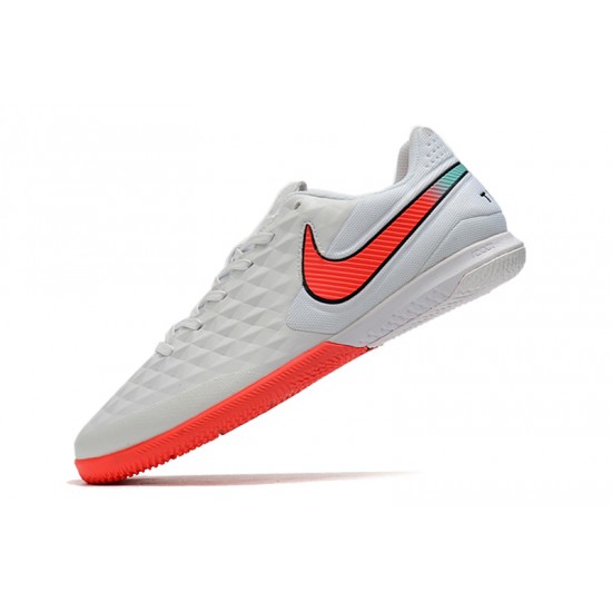 Kopačky Nike Tiempo Lunar Legend VIII Pro IC Bílá Růžový Modrý 39-45