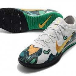 Kopačky Nike Vapor 13 Pro IC Bílá Zelená Zlato 39-45