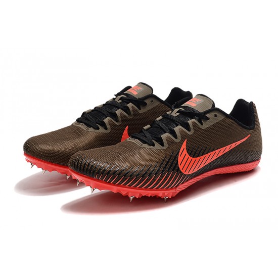 Kopačky Nike Zoom Rival M 9 Hnědý Červené 39-45