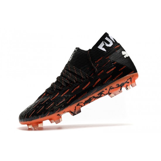 Kopačky Puma Future 5.1 Netfit FG Černá oranžový 39-45